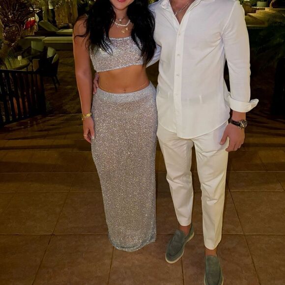 NBD shanti top & skirt silver SET REVOLVE - Picture 10 of 11